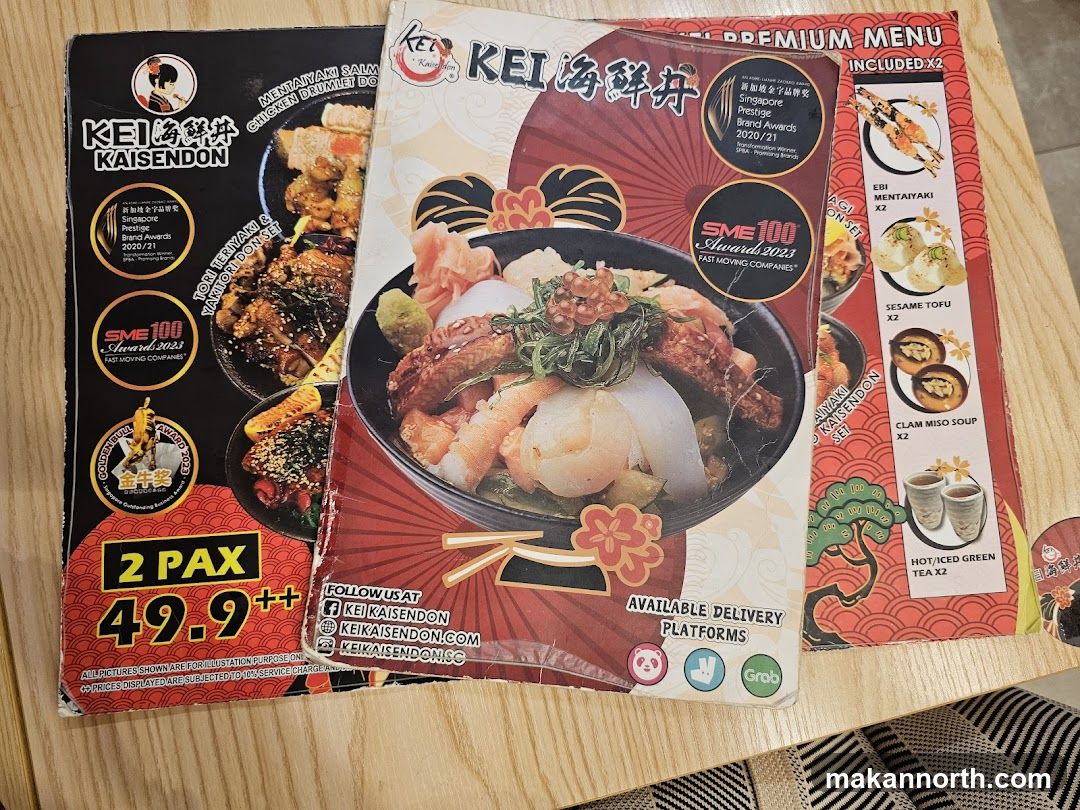 Kei Kaisendon Premium Menu