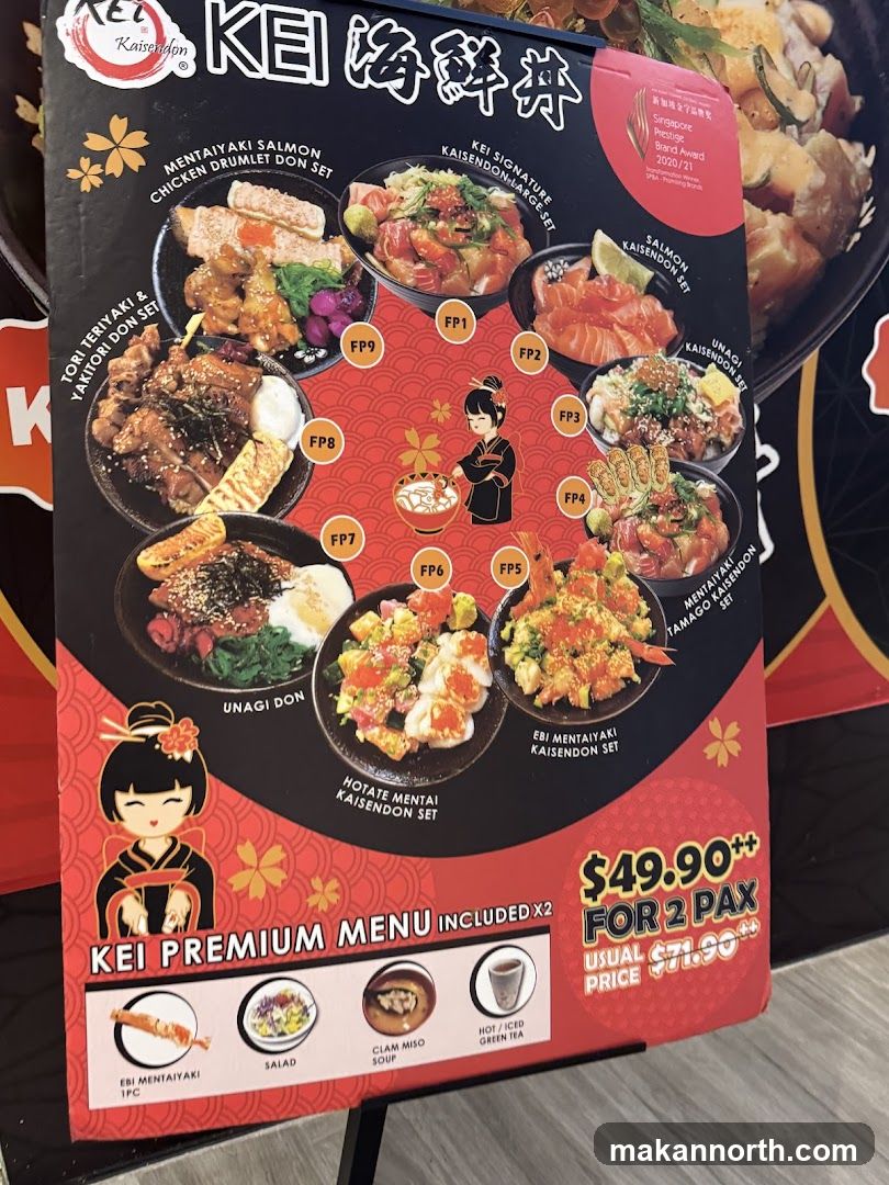 KEI Premium Menu