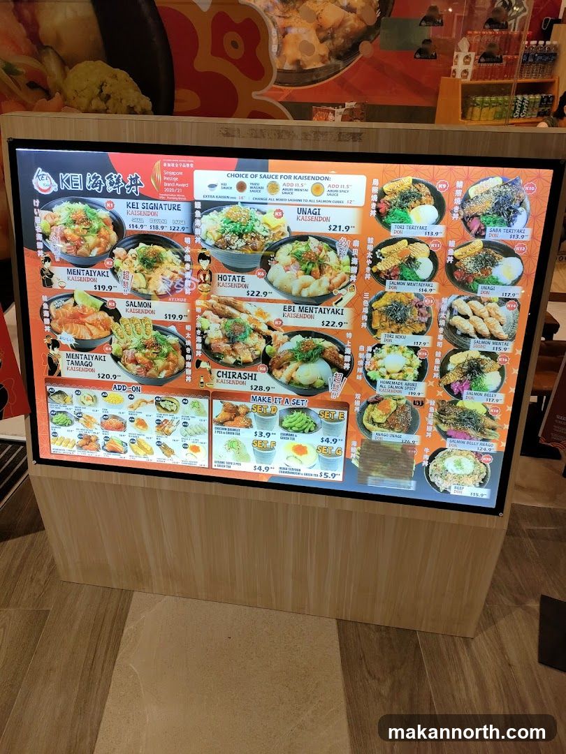 KEI 海鮮丼 Menu