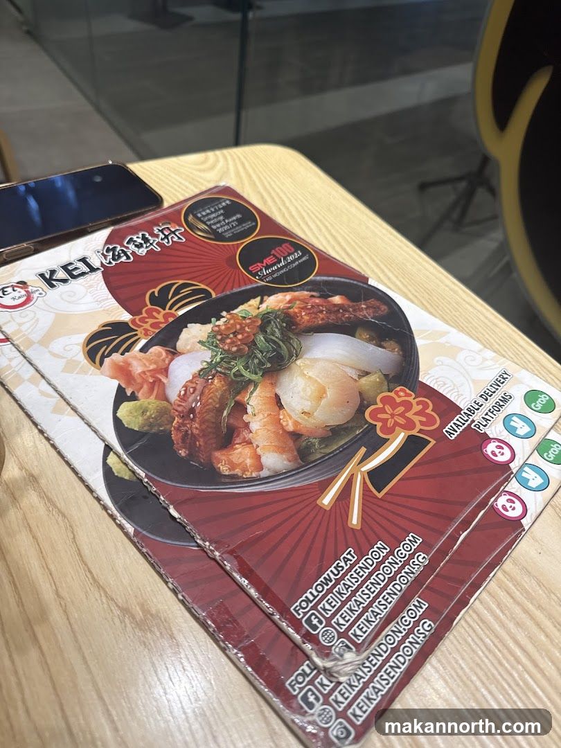 Menu with Food Image