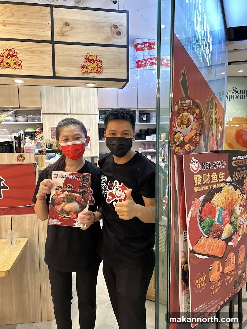 Staff holding menu