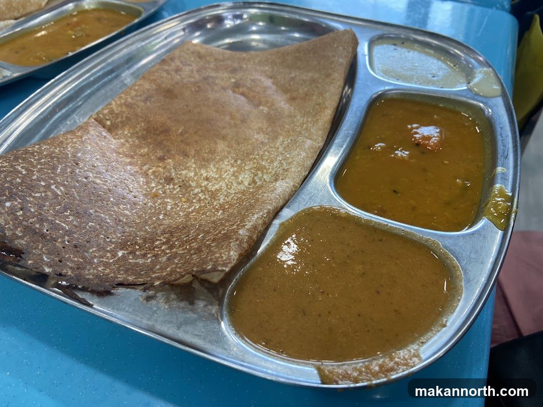 Dosa with Sambar and Chutney