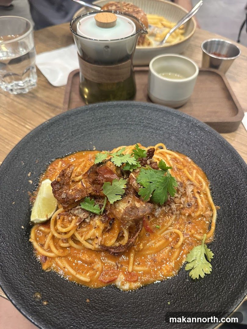 Spaghetti with Soft Shell Crab