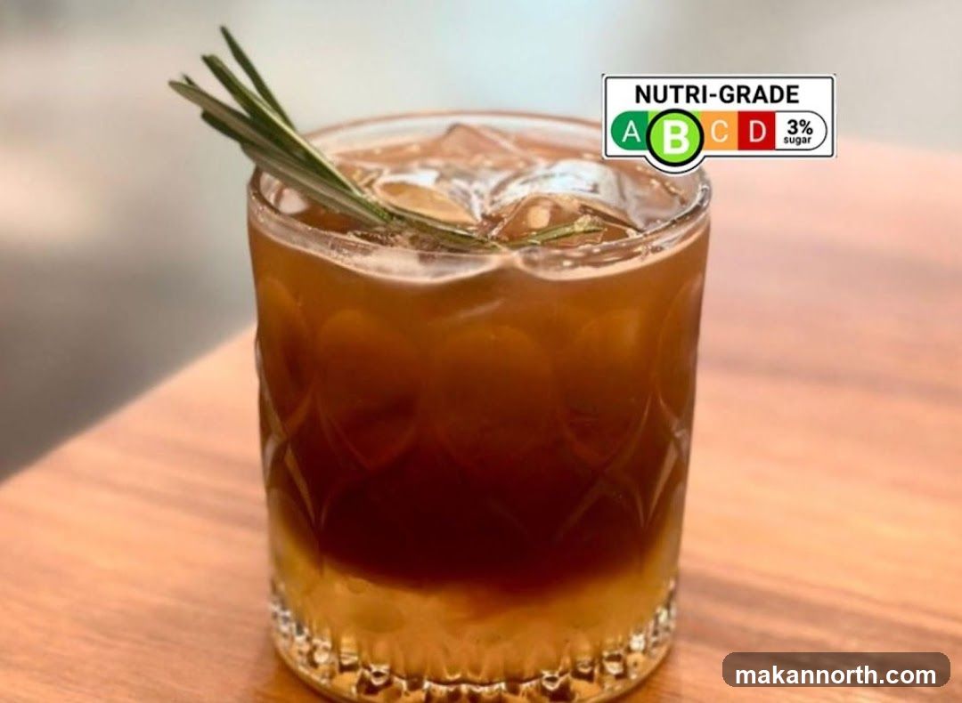 Iced Coffee Drink with Nutri-Grade Label