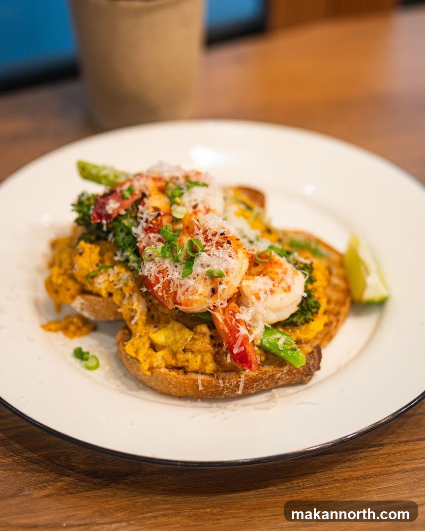 Shrimp and Broccoli Toast