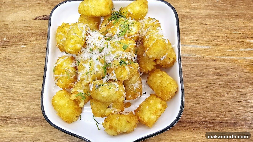 Tater Tots with Cheese and Herbs