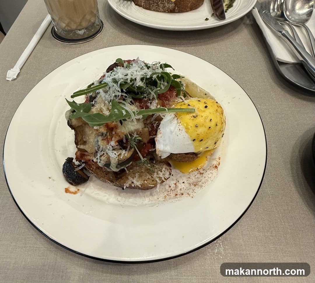 Eggs Benedict with Mushrooms and Greens