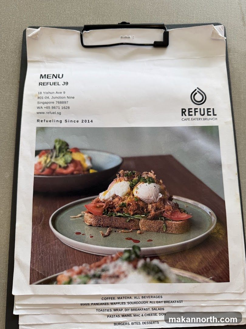 Refuel Cafe Menu