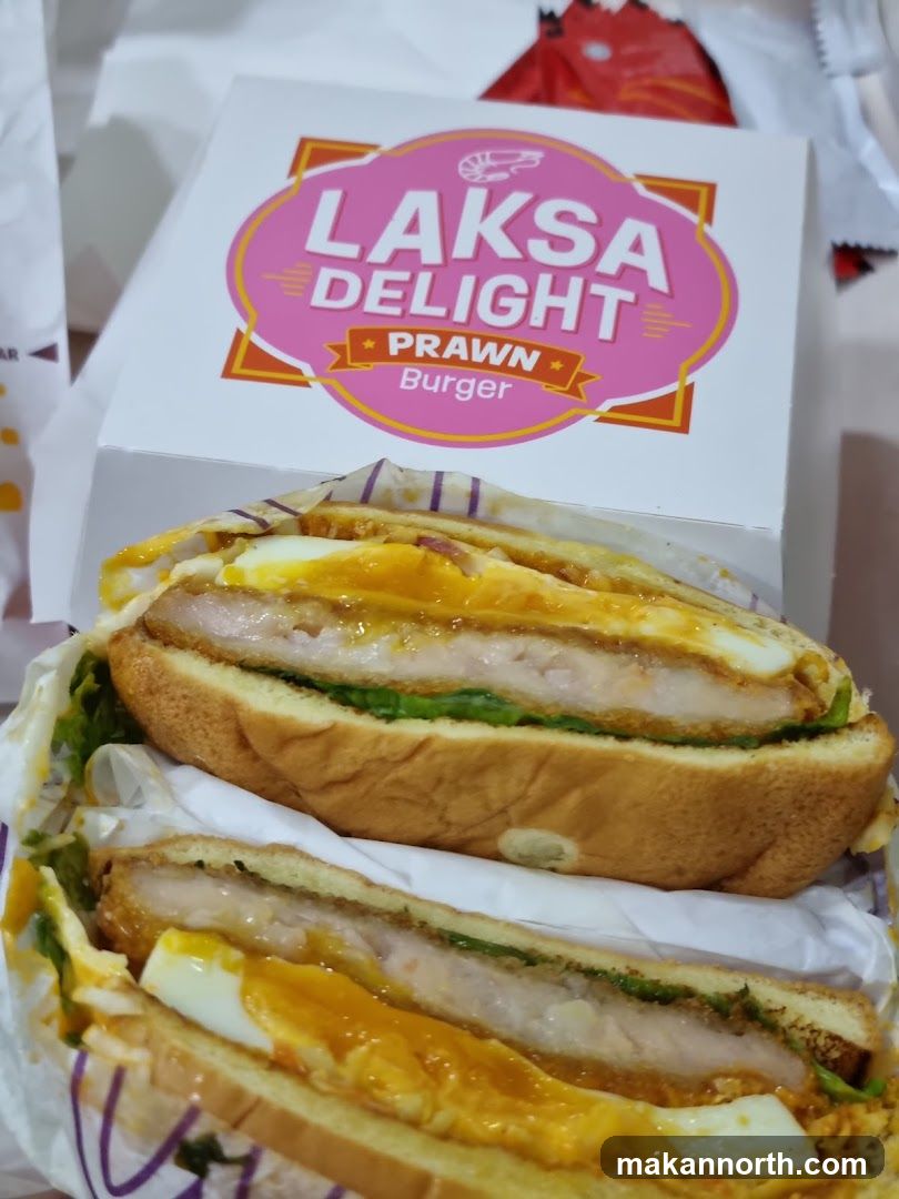 Laksa Delight Prawn Burger