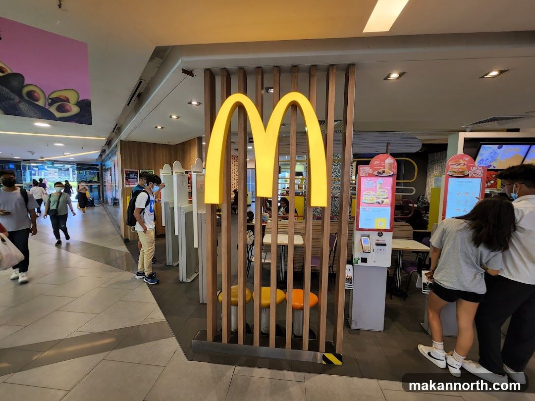 McDonald's Interior with Self-Order Kiosks