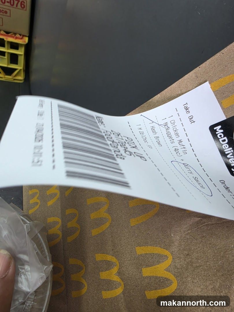 McDonald's Receipt