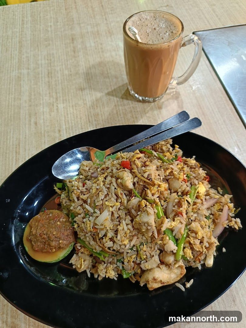 Fried Rice with Drink