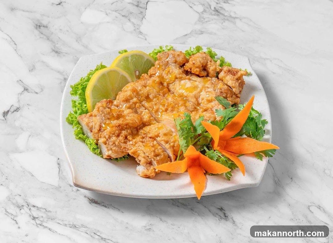 Crispy Fried Chicken with Lemon Sauce