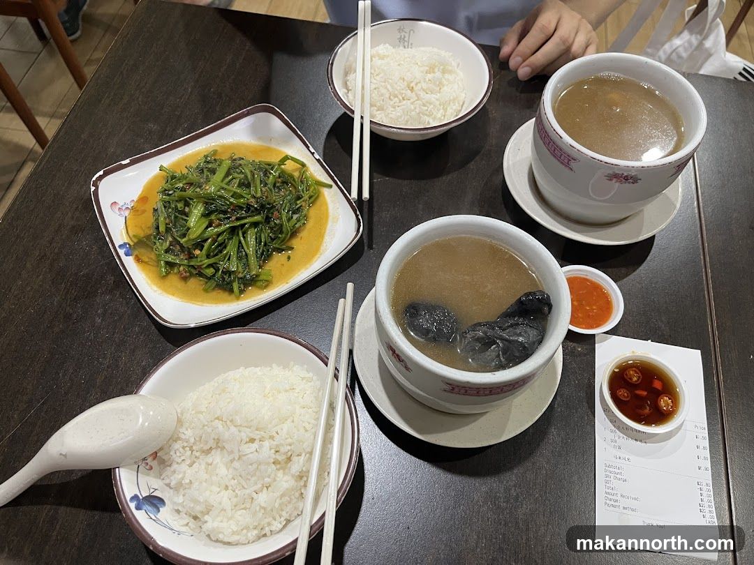 Meal with Rice and Soup