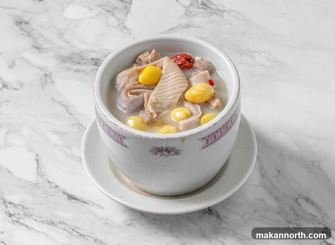 Pork Intestine Soup with Ginkgo Nuts