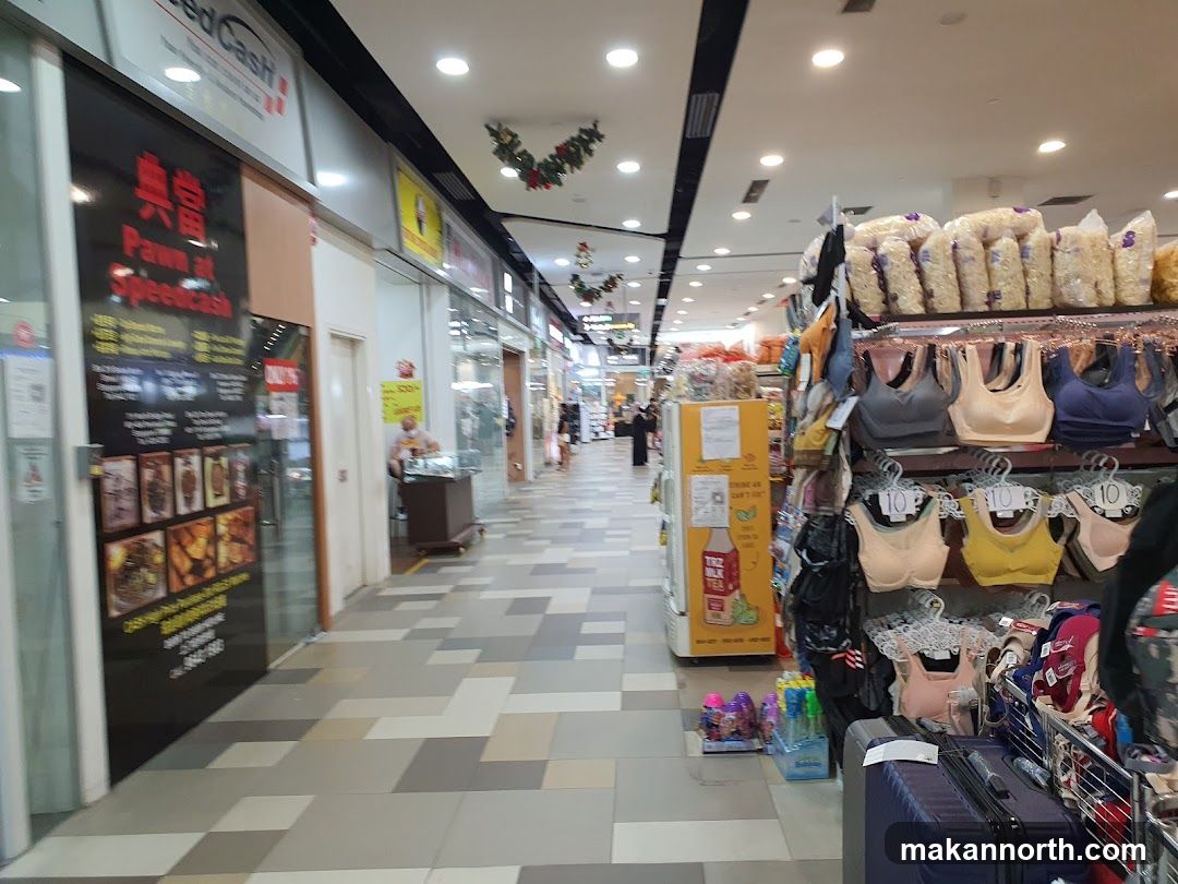 Shopping Mall Corridor with Shops