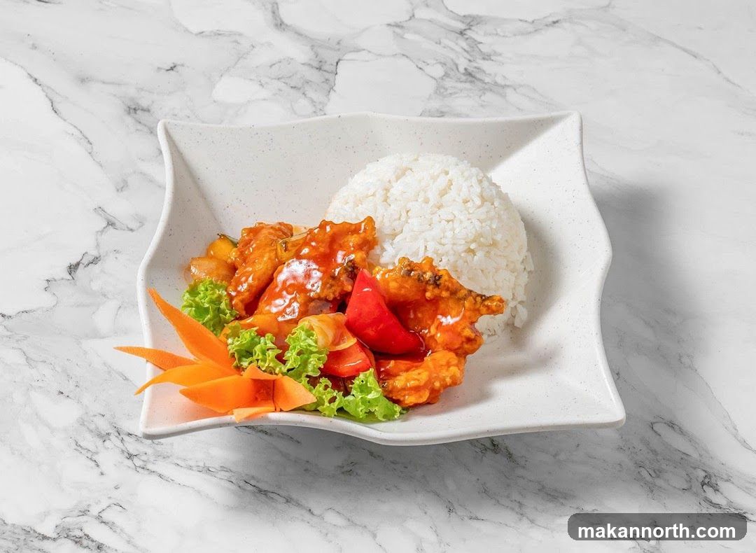 Sweet and Sour Chicken with Rice