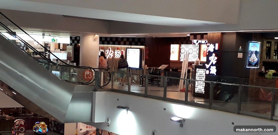 Restaurant Interior with Neon Signage
