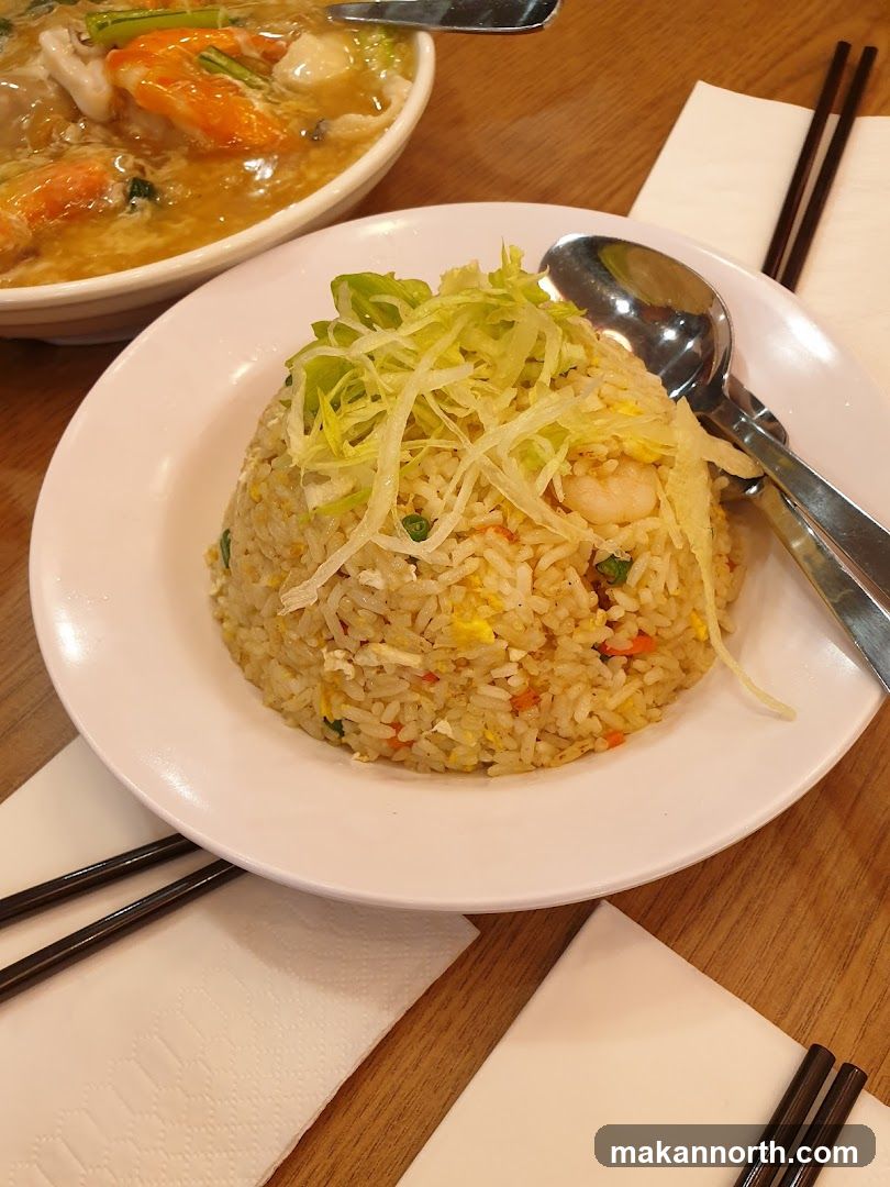 Fried Rice and Seafood Soup