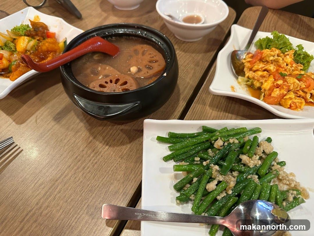 Table with various dishes