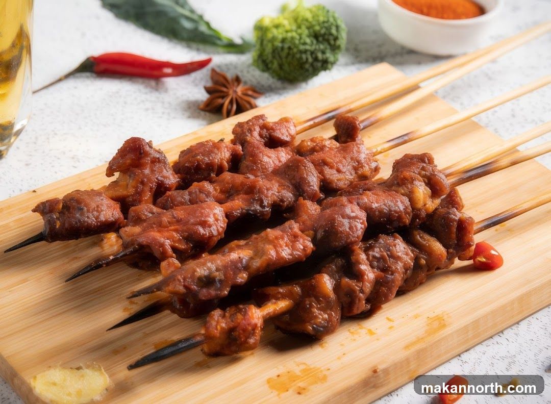 Meat Skewers with Spices