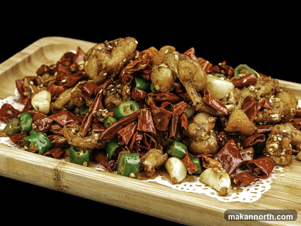 Spicy Fried Chicken with Chilies and Garlic