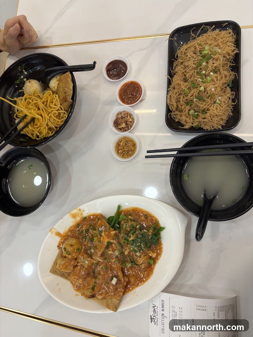 Noodles and Yong Tau Foo