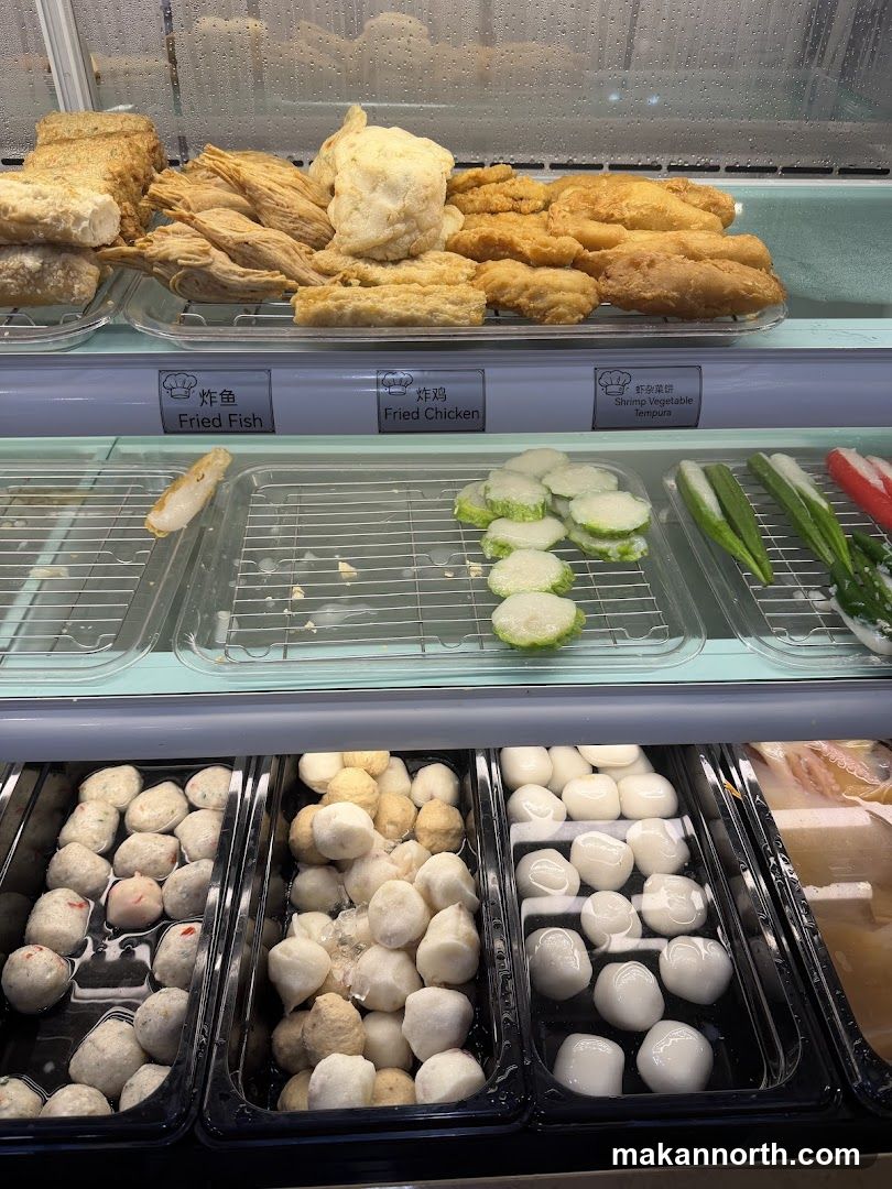 Assortment of Fried Foods and Fish Balls