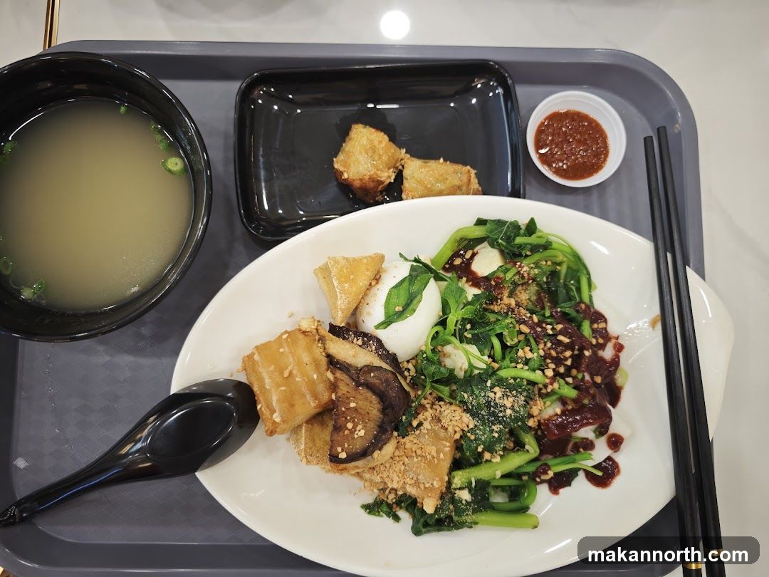 Vegetable and Tofu Dish with Soup