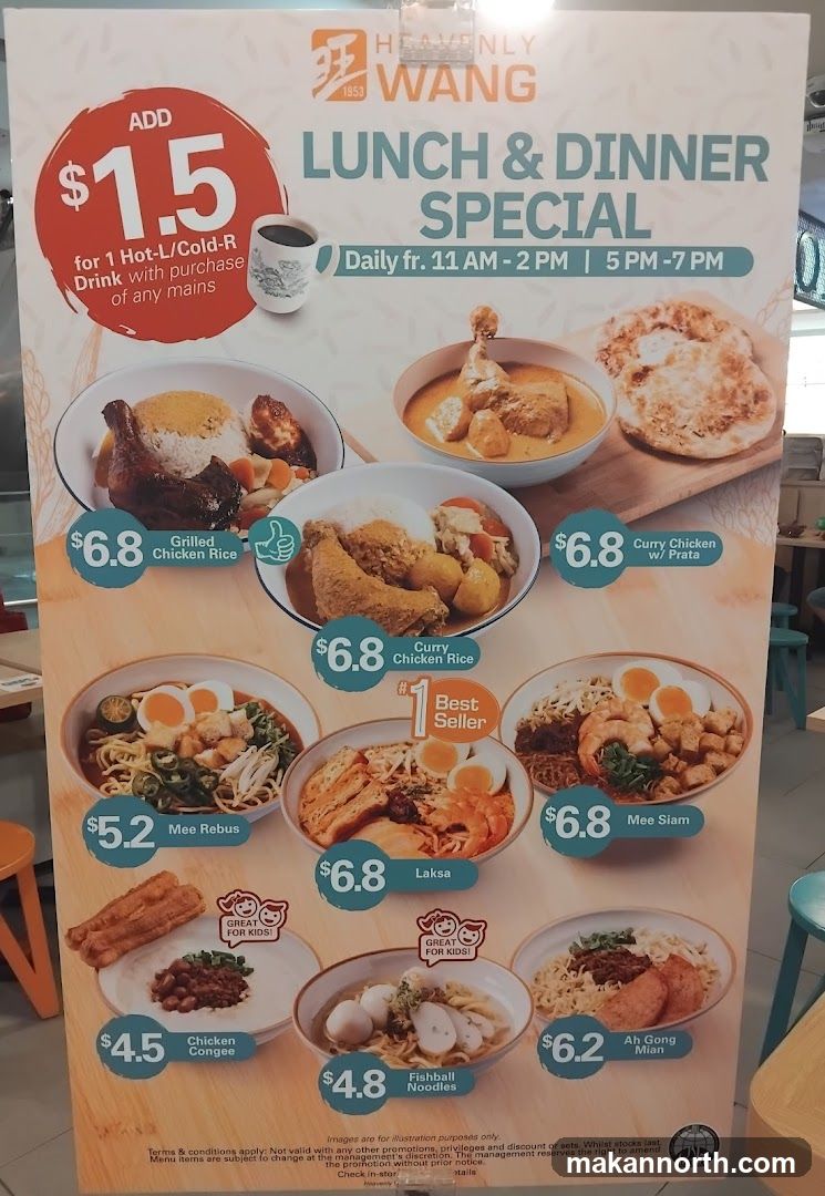 Heavenly Wang Lunch & Dinner Special