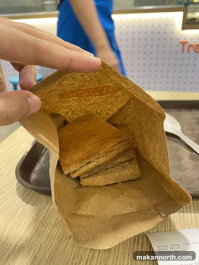 Toasted Bread in Paper Bag