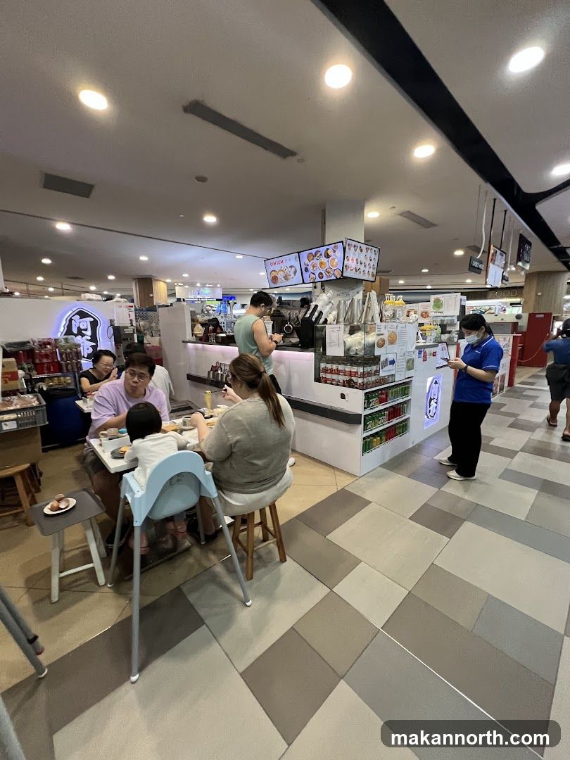 Diners at a Food Stall