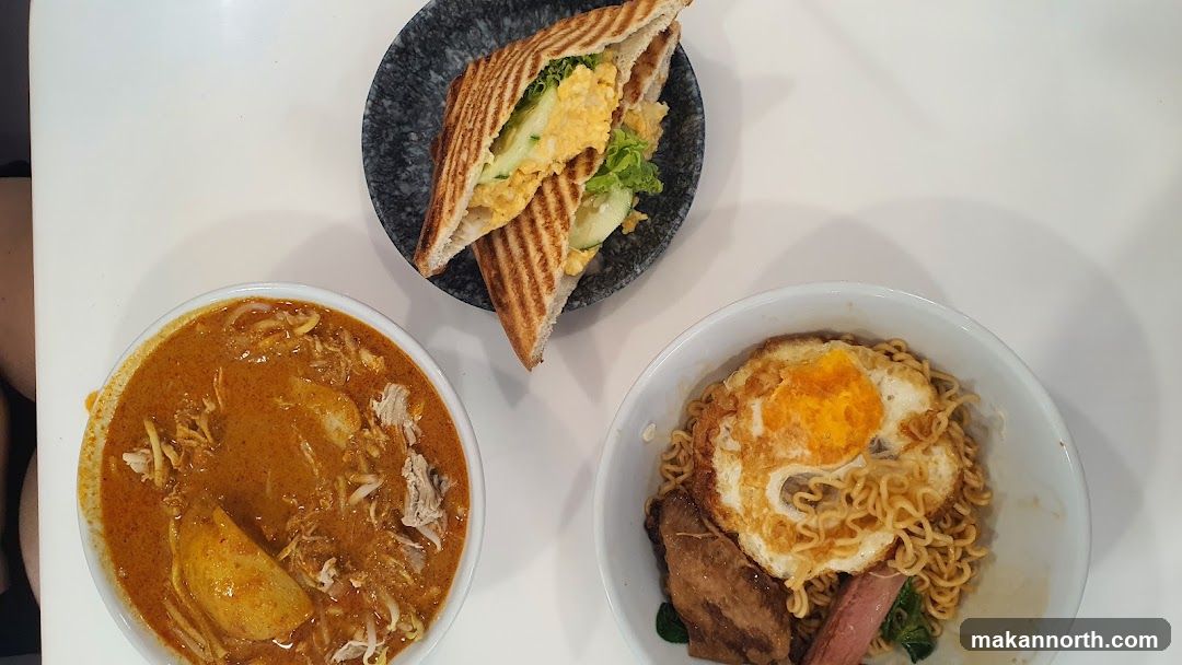 Three dishes on a table