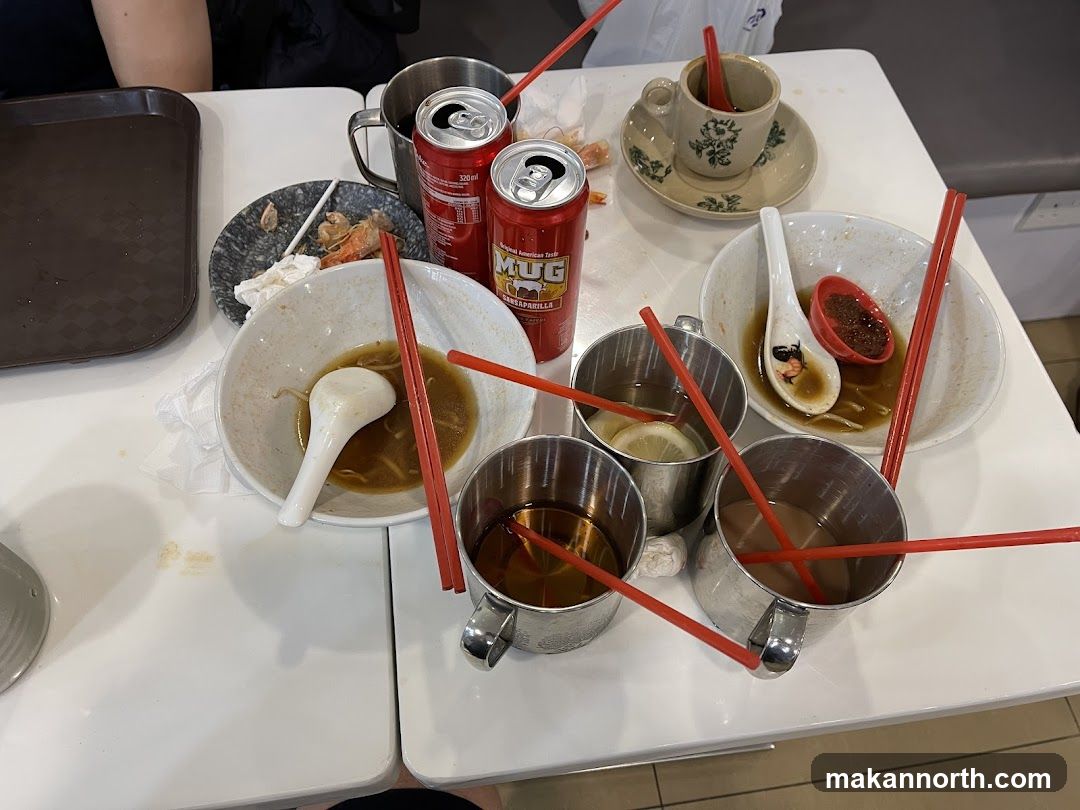 Messy table after a meal