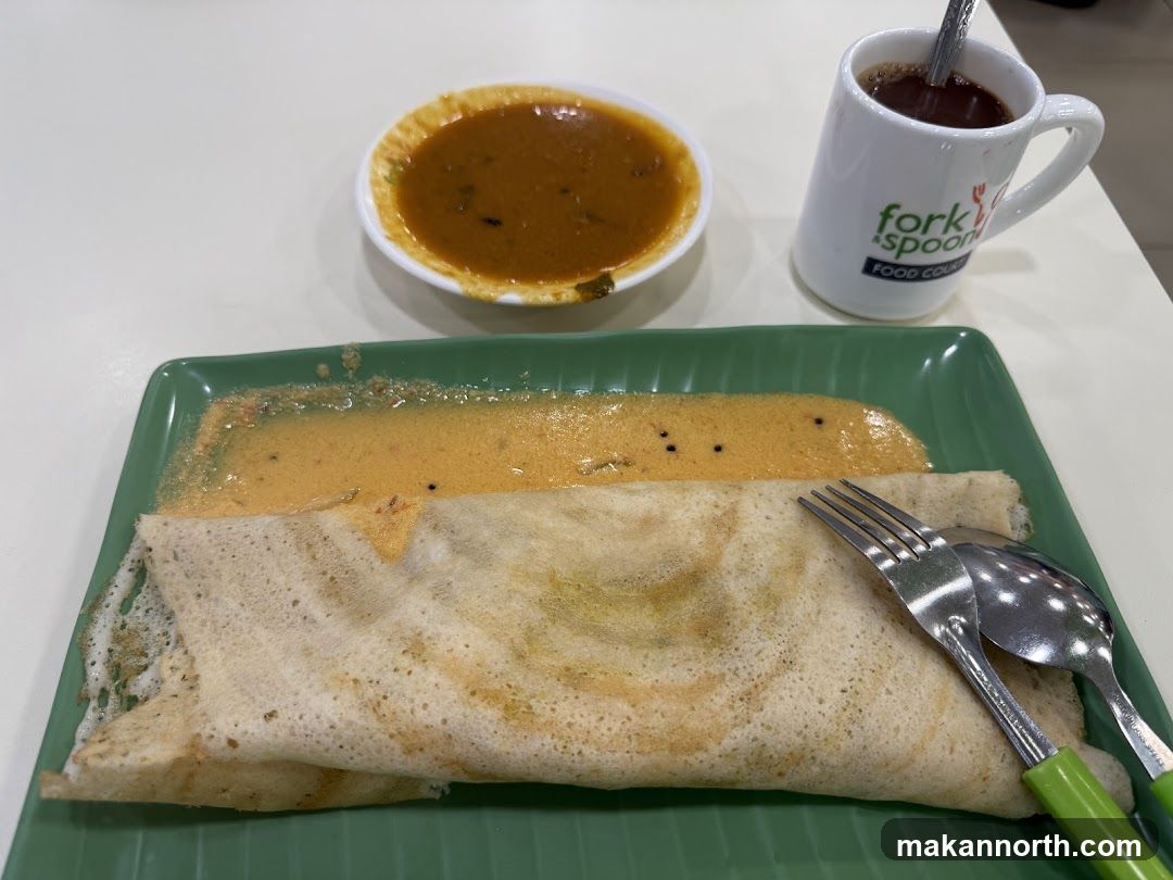 Dosa with Sambar and Coffee