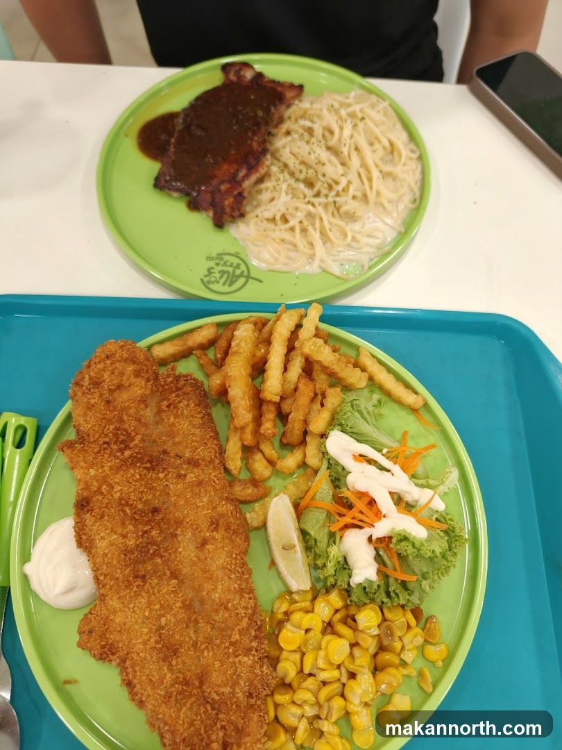 Two Plates of Food