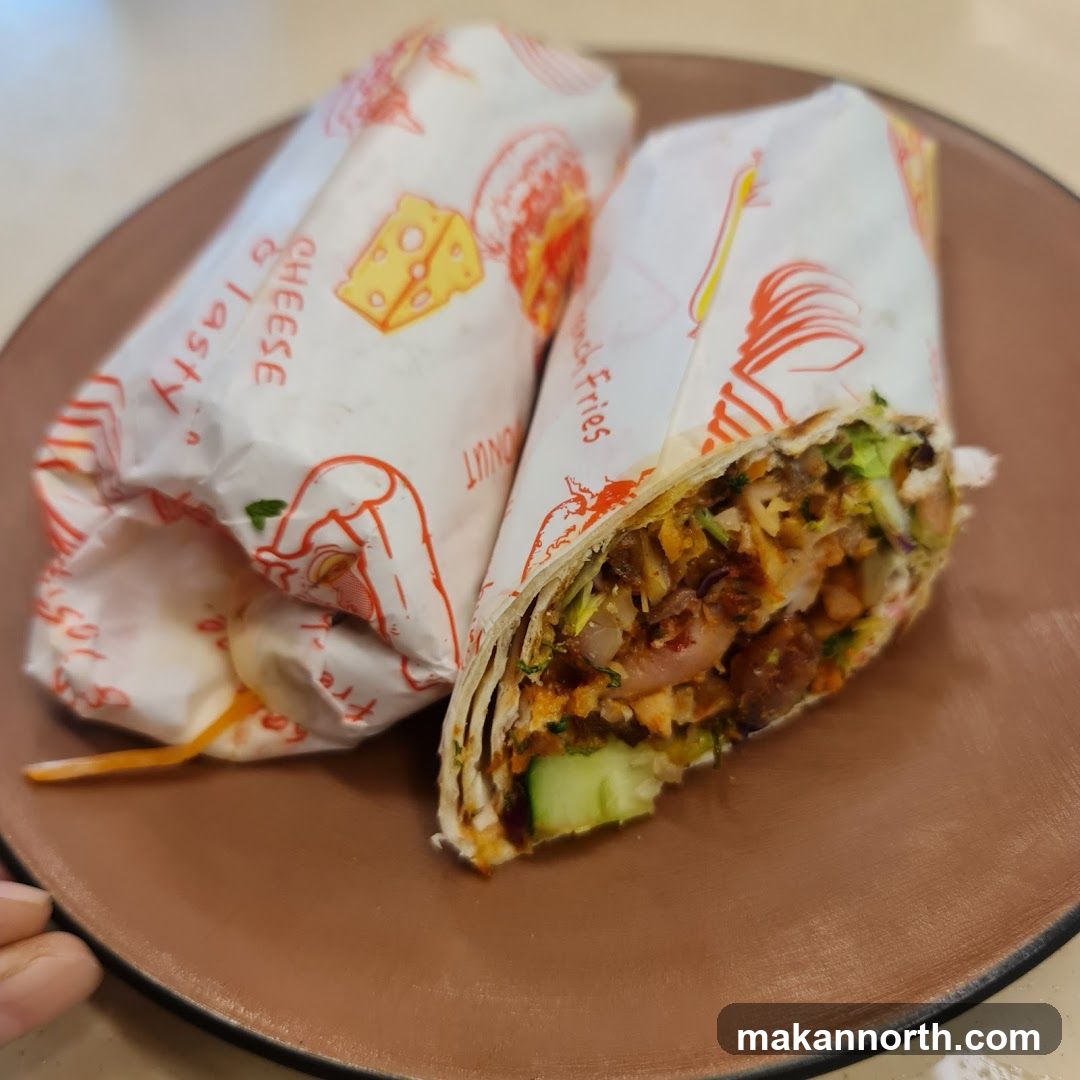 Two Wraps on a Plate