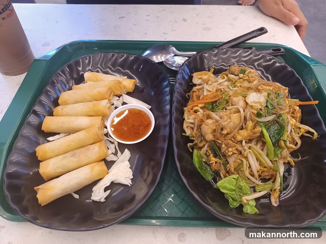 Spring Rolls and Stir-Fried Noodles