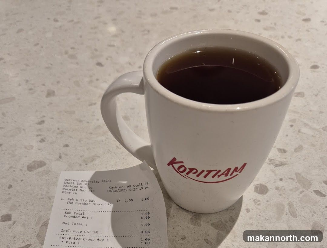 Kopitiam Mug and Receipt