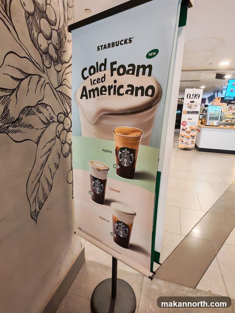 Starbucks Cold Foam Iced Americano Advertisement