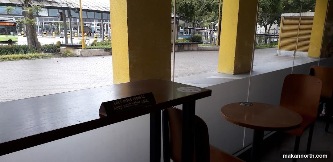 Cafe Interior with Outdoor View