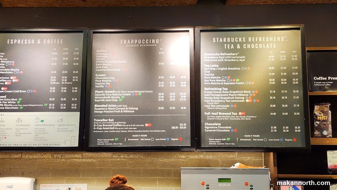 Starbucks Menu
