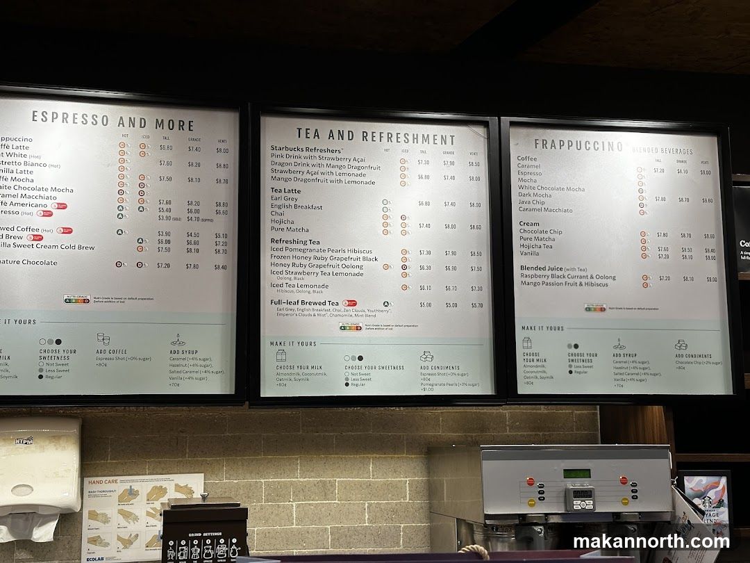 Espresso and More, Tea and Refreshment, Frappuccino