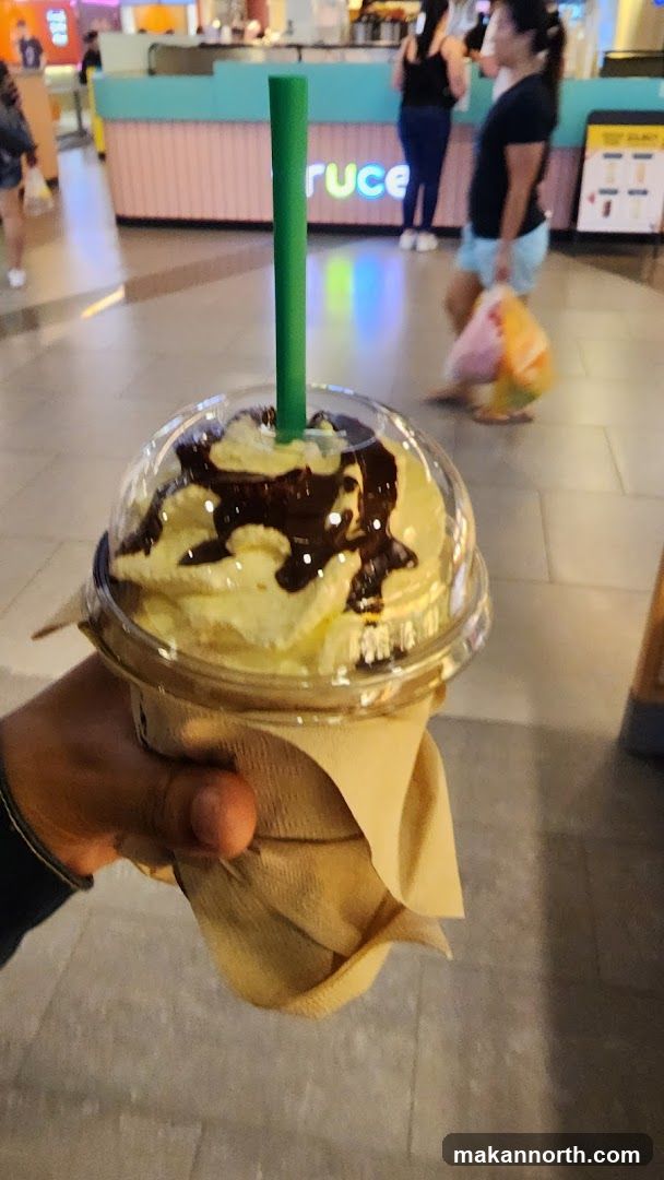 Whipped Drink with Chocolate Drizzle