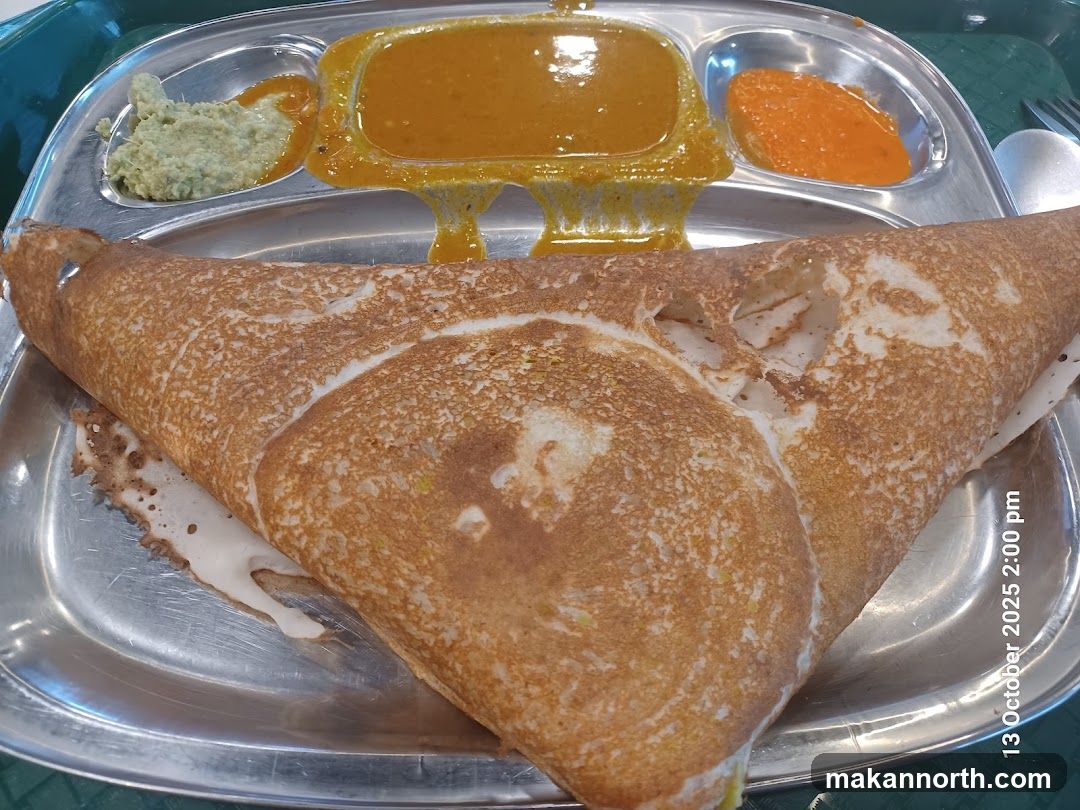 Dosa with accompaniments