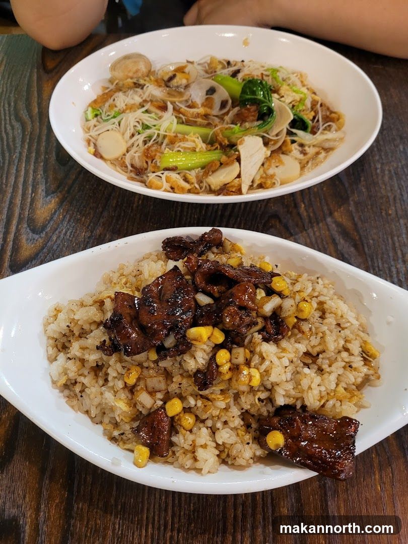 Two Dishes of Food