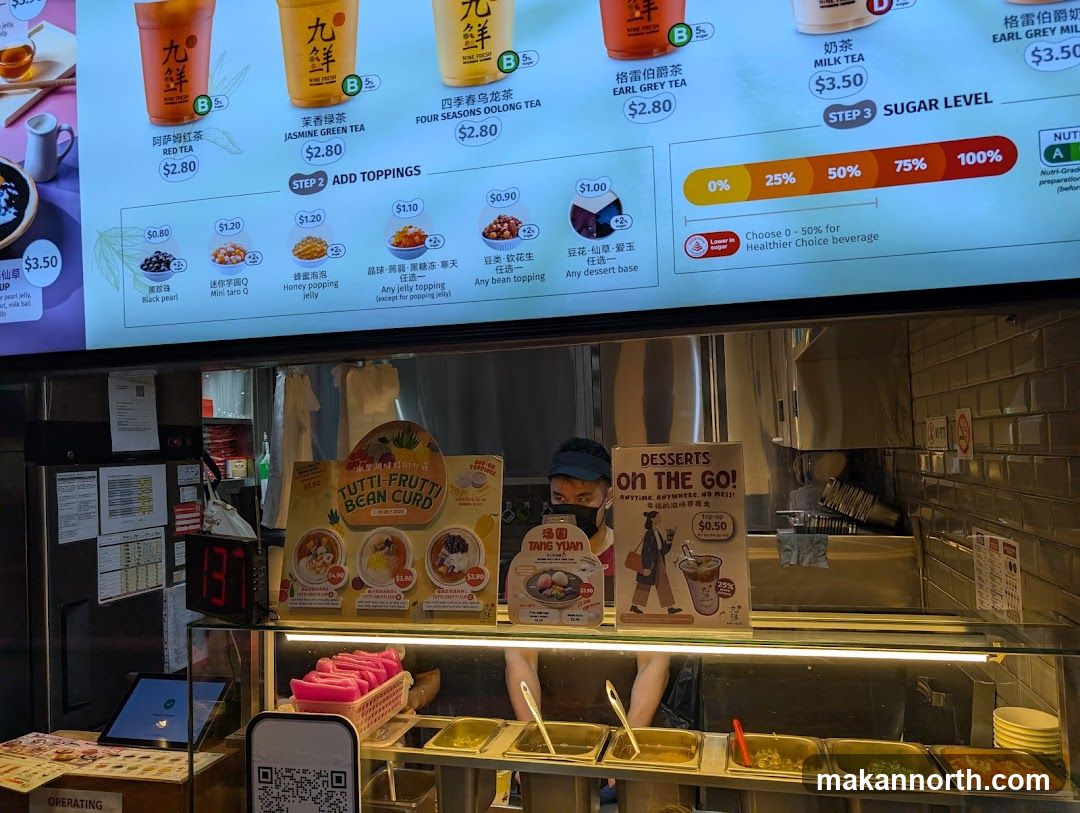 Nine Fresh Menu
