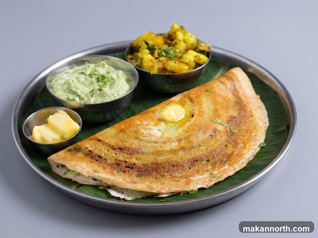 Dosa with Accompaniments