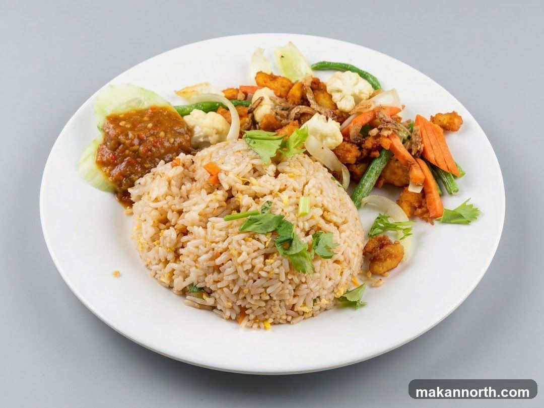 Fried Rice with Stir-Fried Vegetables and Chili Paste
