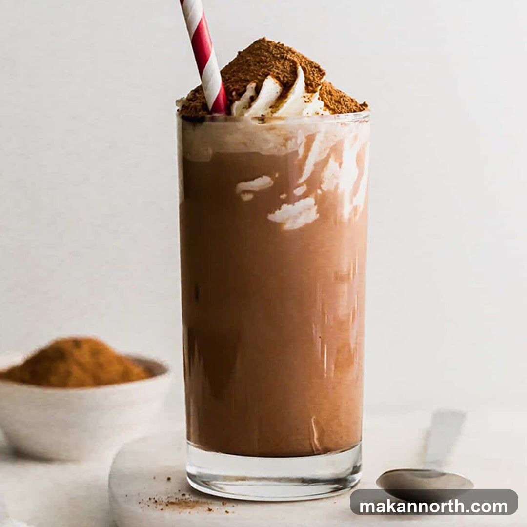 Chocolate Drink with Whipped Cream and Cinnamon